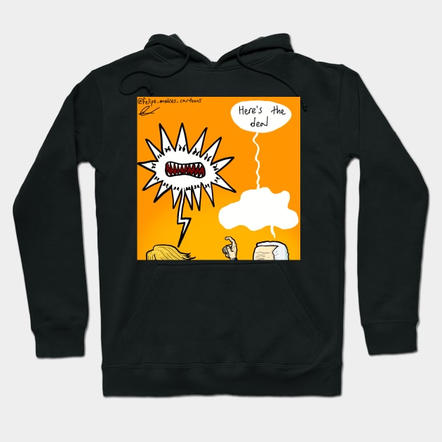 Biden Trump Dialogue Hoodie by Felipe.Makes.Cartoons